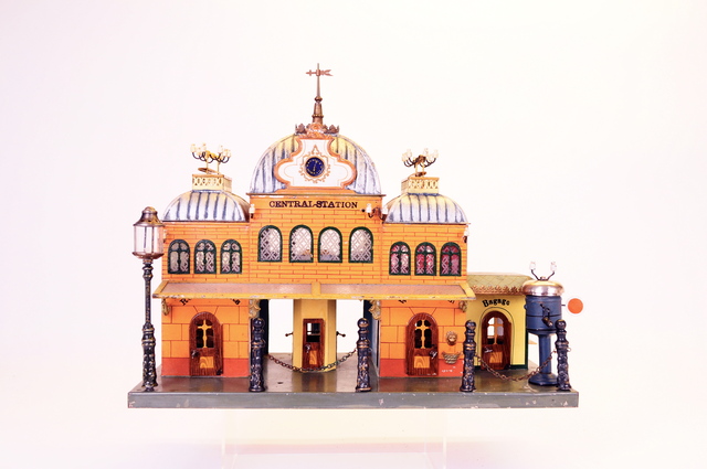 <p>A train station made by Marlkin in 1898.</p>
