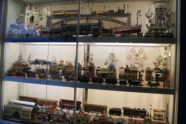 <p>Trains on display at the New York Historical Society Museum.</p>
