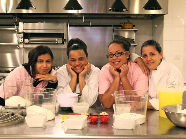 <p>Amarilis Jimenez, Miladys Ramirez, Valerie Galindo and Alice Ayala are all part of the Sweet Things baking program with the Lower Eastside Girls Club that teaches them cooking and business skills.</p>

