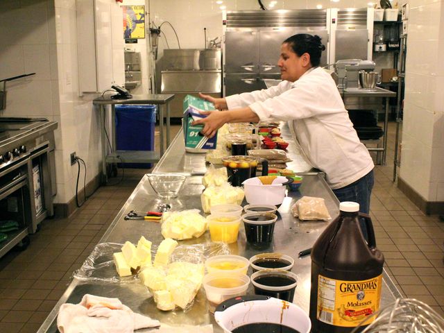 <p>The annual cookie bake drive by the Lower Eastside Girls Club produces about 3,000 for holiday sales.</p>
