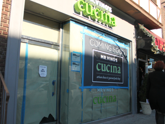 <p>When it opens, Mr. Vino's Cucina will offer gourmet meats, cheeses, and wines, along with imported beers.</p>
