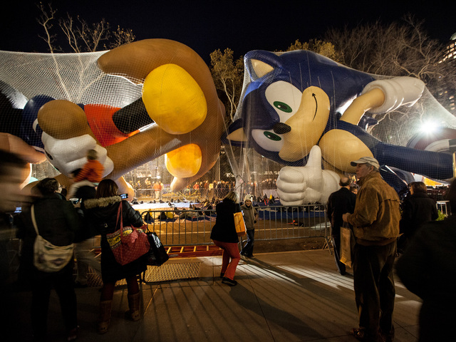 <p>People of all ages enjoy the Macy's Day balloons being inflated on Nov. 21st, 2012.</p>
