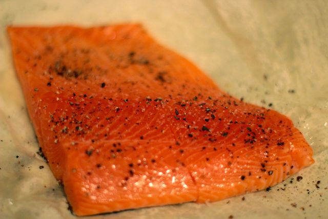 <p>Salmon is packed with nutrients including Omega-3 fatty acids.</p>
