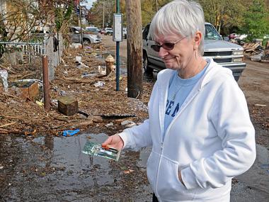 Residents of New Dorp Beach, Staten Island continue to try and fix the damage to their community more than a week after Hurricane Sandy.