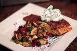 Chicken Picatta with Asparagus and Apple Salad