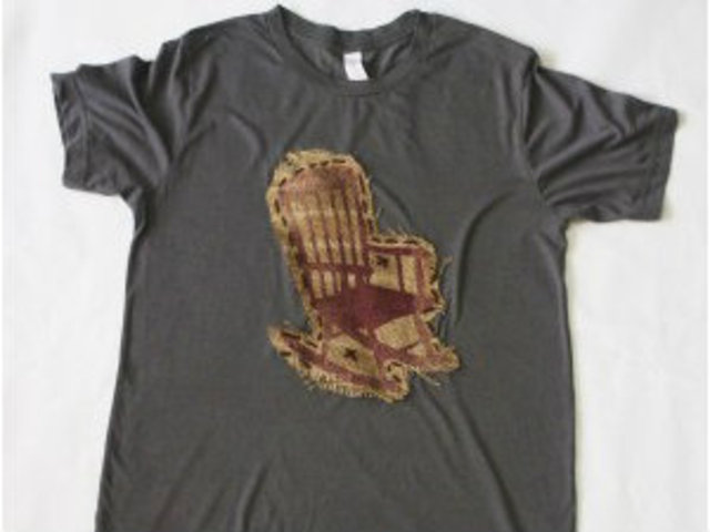 <p>Michael Wright uses the analogy of "a grandmother in a rocking chair" when he talks about his yarn techniques to decorate clothing.</p>
