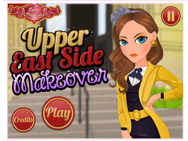 <p>Upper East Side Makeover is a Romanian video game launched Nov. 8, 2012. Here's the opening screen.</p>
