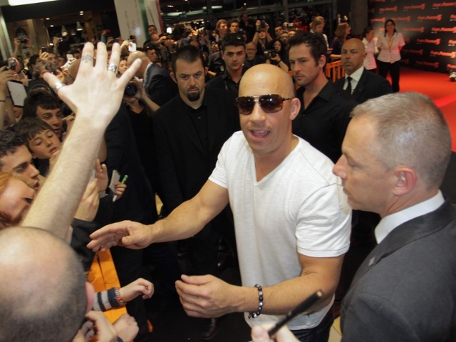 <p>Vin Diesel attends the "Fast & Furious 5" premiere at UGC Cinema on April 29, 2011 in Rome, Italy.</p>

