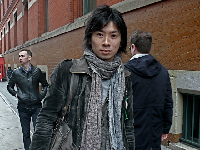 <p>Brushed and draped fabrics in SoHo last winter.</p>
