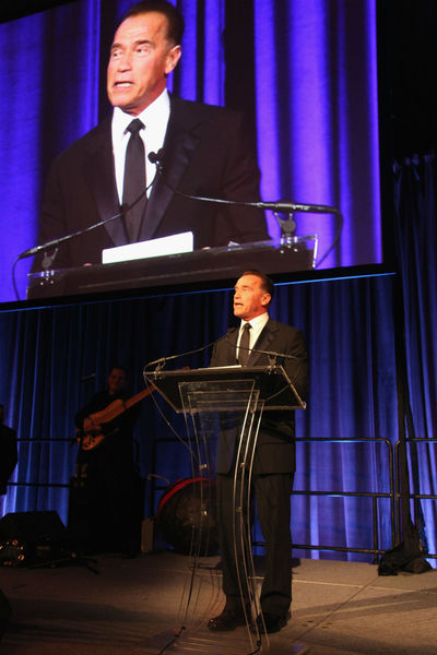 <p>Arnold Schwarzenegger, being named 2012 Global Advocate of the Year by the United Nations' Correspondents Association at Cipriani 42nd Street. Wednesday, December 19, 2012.</p>
