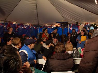 Volunteers in Staten Island said the city will shut down the tents because of the winter weather.