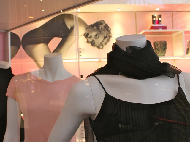<p>Marilyn Monroe wore these items in the late 1940s and 1950s and are on display this month at the Erno Laszlo&nbsp;Institute at 382 W. Broadway in SoHo.</p>
