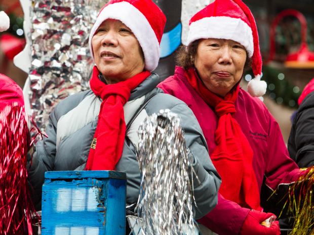<p>People of all ages enjoy the annual East Meets West Parade in Chinatown & Little Italy on Dec. 22nd, 2012.</p>
