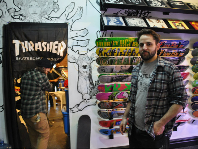 <p>Steve Driebe&nbsp;of Silky's Screenprinting&nbsp;shop in the Loom said a mall with only local shops would be "stiff competition" with the Loom but would be good for Bushwick.</p>
