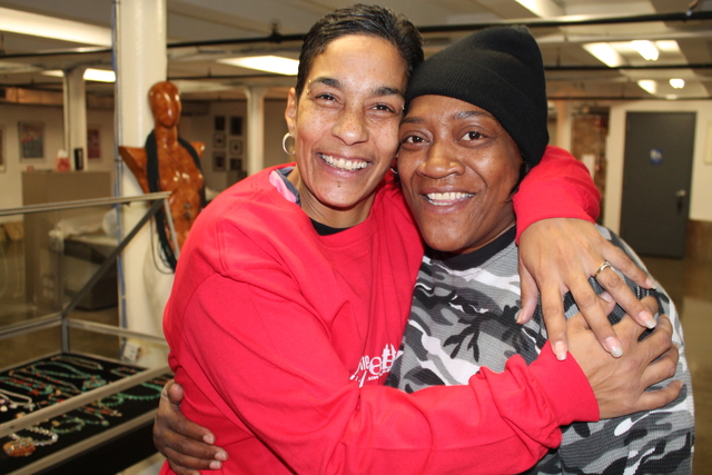 <p>SoHarlem apprentices Maria Rosa and Kim Howard say they've learned to do everything from stain and sand to make prints.</p>
