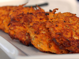 Sweet Potato Latkes Spiced and Baked Golden