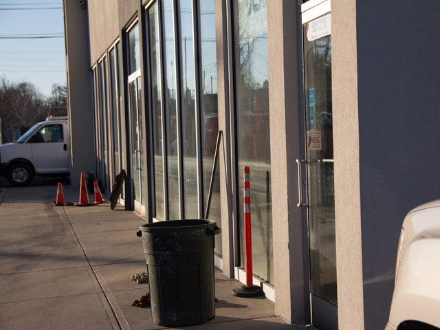 <p>Steve Villamarin said the water was up to at least four feet in the front of his store, and flooded the inside, after Superstorm Sandy, Dec. 19, 2012.</p>
