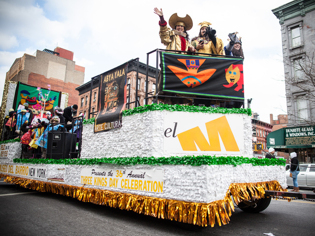 <p>The 36th Annual Three Kings Day Parade takes place in East Harlem on Jan. 4, 2013.</p>
