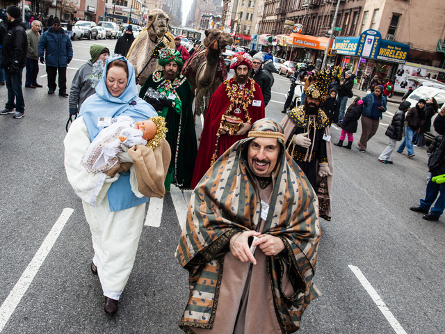 <p>The 36th Annual Three Kings Day Parade takes place in East Harlem on Jan. 4, 2013.</p>
