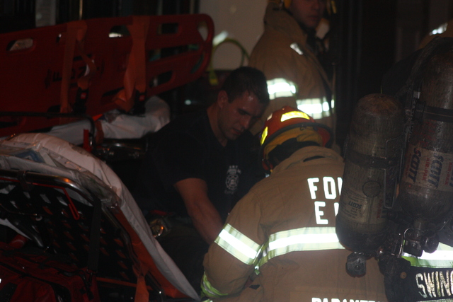 <p>Firefighters at the scene of a major fire at 41 Spring St. Jan. 10, 2013.</p>
