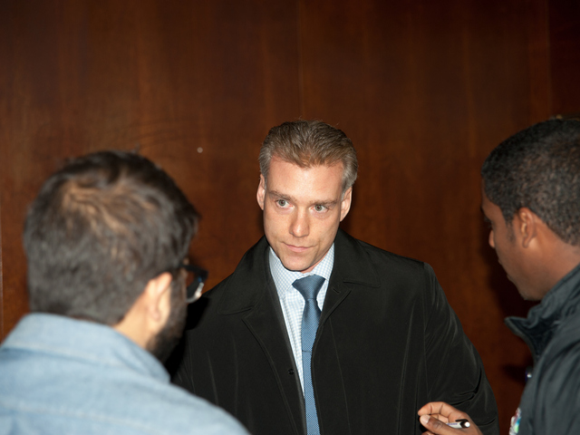 <p>Steven M. Raiser, the lawyer for accused subway pusher Erica Menendez, at the court house on Monday Jan. 14, 2013.</p>
