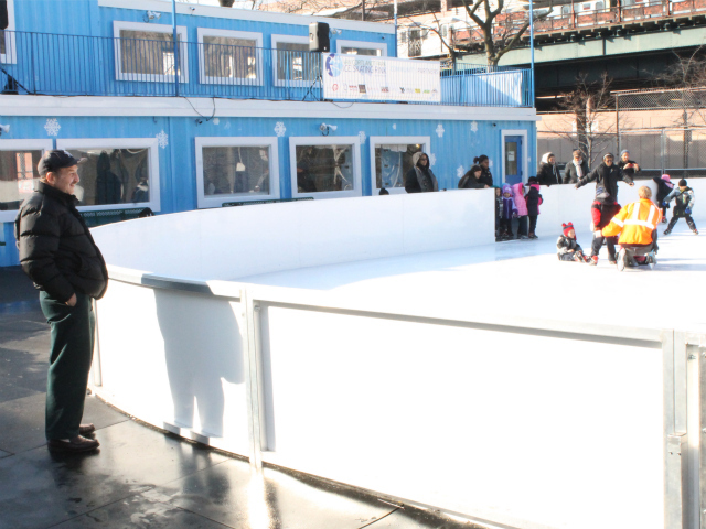 <p>Cary Goodman, head of the 161st Street BID, and his organization sponsored an ice skating trip for students in the Highbridge Advisory Council&rsquo;s Head Start program.</p>
