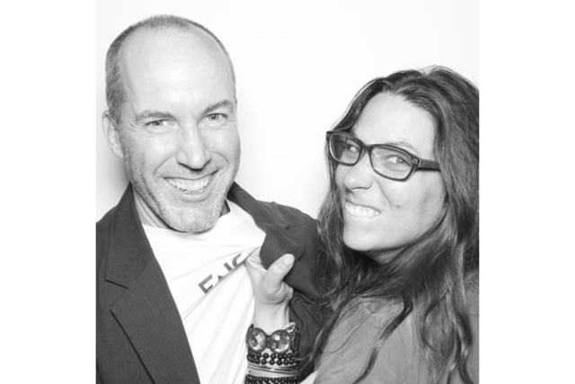 <p>Chris Hammett, left, seen here in a 2011 photo with Melissa Shaw, is managing director of Falconworks Artists Group.</p>
