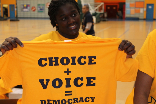 <p>Choice + Voice was the theme of the inauguration celebration.</p>

