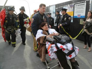 Dozens of people were injured after a ferry crashed near Pier 11 on Jan. 9, 2013.