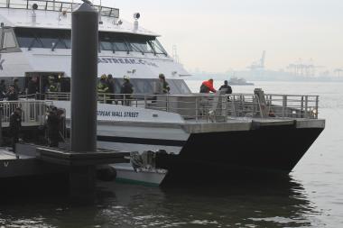 Seastreak, the ferry company involved in the crash that hurt dozens the week before, was set to resume service Monday.