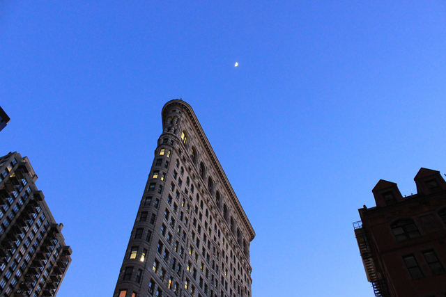 <p>Beginning March 1, 2013, park visitors can view an inverted moving image of the Flatiron Building by looking through a camera obscura exhibit called <a href=