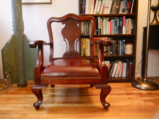 <p>After a proper restoration, this chair looks like a million bucks in Apartmentality columnist Elizabeth Wolff's apartment.</p>
