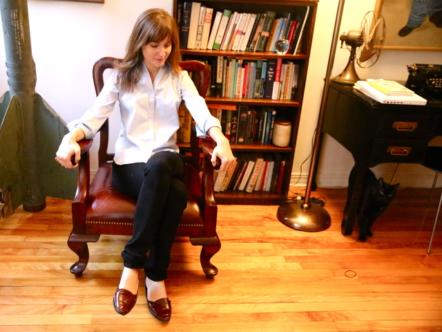 <p>After a proper restoration, this chair looks like a million bucks in Apartmentality columnist Elizabeth Wolff's apartment.</p>
