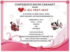 Conference House Cabaret presents Hearts and All That Jazz
