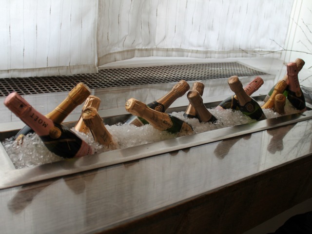 <p>Champagne on ice at the Inaugural Loews Regency Power Breakfast Event at the Park Avenue Winter.</p>
