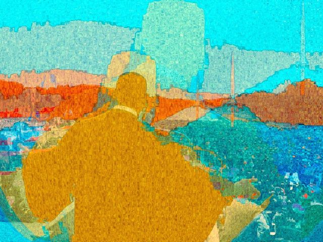 <p>An iconic image of Martin Luther King Jr. is reworked by James Drosnes.</p>
