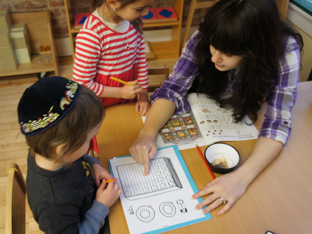 <p>A preschool classroom at Lamplighters Yeshivah in Crown Heights. Unlike many of the 84,000 other Jewish parochial students in Brooklyn, students at Lamplighters learn religious and secular subjects side by side.</p>
