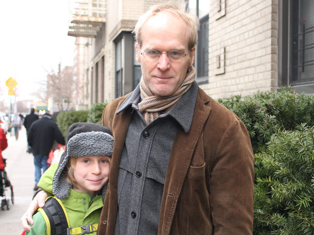 <p>Lars Hanson said that P.S. 187 is a great school for his son Graydon.</p>
