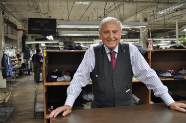 Martin Greenfield's new product offers custom-made suits and ties in a Ghurka bag to "save businessmen time."