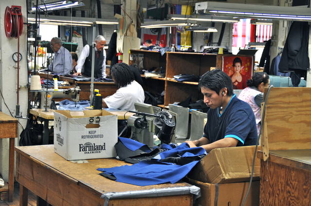 <p>Martin Greenfield's workshop employs 120 tailors on Varet Street in East Williamsburg.</p>
