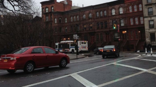 <p>The barricades force cars to turn in a single file because there is only one lane.</p>
