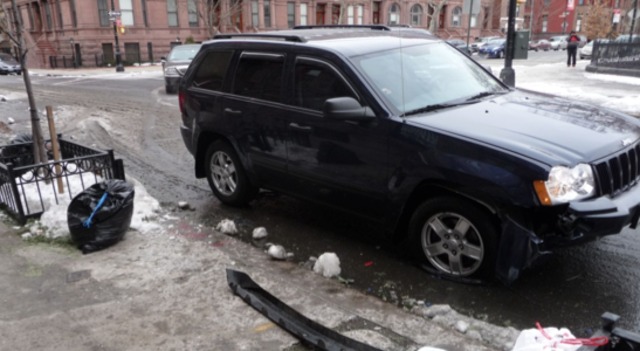 <p>A car crash at the intersection before the DOT made changes.</p>
