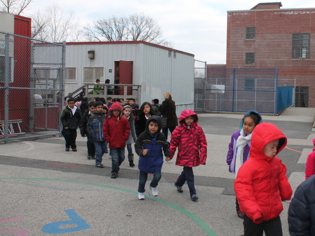 <p>P.S. 11 in Woodside is a popular neighborhood school but has long suffered from severe overcrowding. Officials recently announced that the school will be getting a new annex built to replace trailer classrooms, which have been used to house students for the last 12 years.</p>
