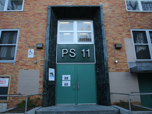 <p>P.S. 11 is located in Fort Greene.</p>
