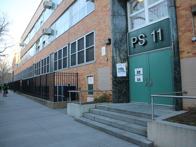 <p>P.S. 11 is located in Fort Greene.</p>
