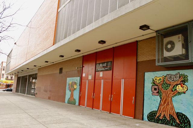 <p>A gunman fleeing an undercover cop on Jan. 8, 2013, ran into P.S. 45 Horace E. Greene.</p>
