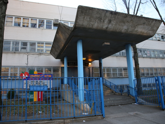 <p>P.S. 46 is on a residential street off of Myrtle Avenue in Fort Greene.</p>

