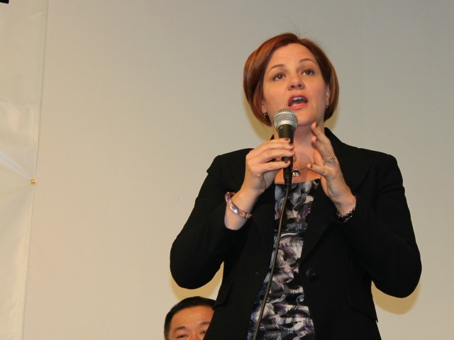 <p>City Council Speaker Christine Quinn touted initiatives passed by the council on her watch.</p>
