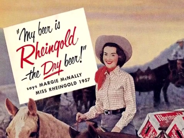 <p>Rheingold Beer's annual beauty pageant invited New Yorkers to vote for the woman they wanted on their beer can 1946-1964, John Weber said.</p>

