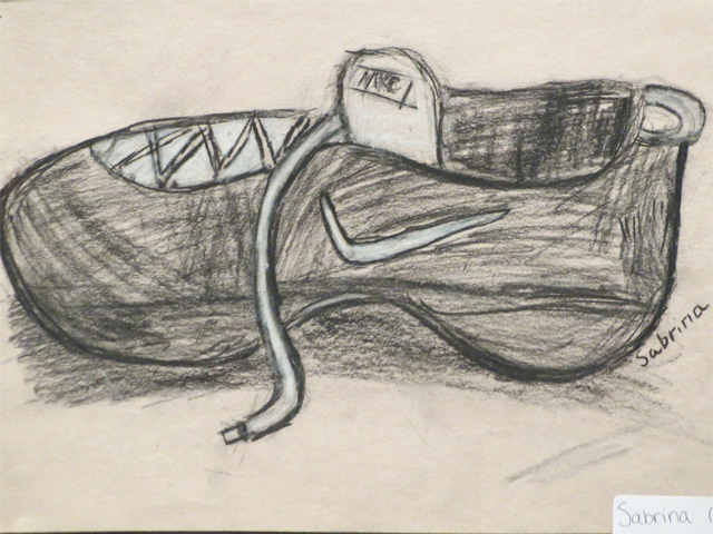 <p>FIfth Grader Sabrina Mizrahi's drawing was featured in the East Side Children's Art Show.</p>
